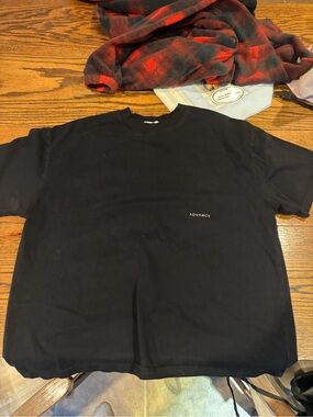 Advance Men's Black Crewneck Short Sleeve Tee - Minimal Logo